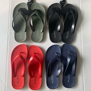 Aldo Mens Rubber Flip Flop Bundle - Size 9